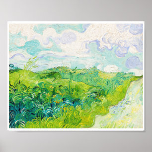 Green Wheat Fields, Van Gogh Poster