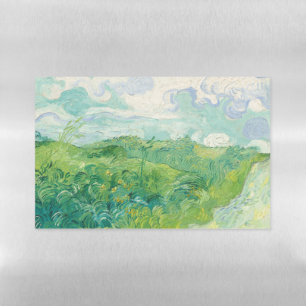 Green Wheat Fields Van Gogh Vintage Art Magnetic Dry Erase Sheet