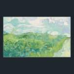 Green Wheat Fields Van Gogh Vintage Art Rectangular Sticker<br><div class="desc">Green Wheat Fields,  Auvers,  1890,  oil on canvas painting by Vincent van Gogh</div>