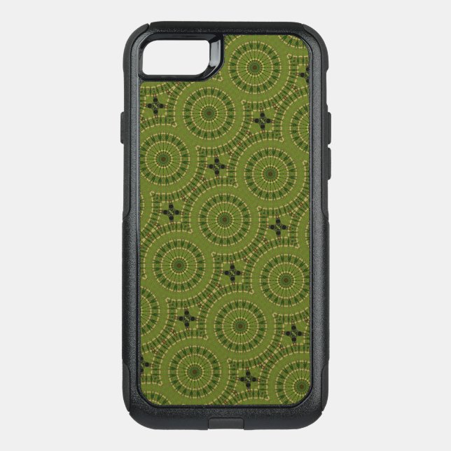 Green Wheel Mandala Otterbox iPhone Case (Back)