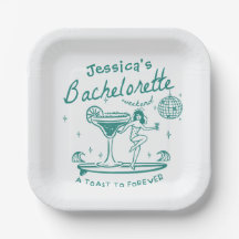 Green Whimsical Hand drawn Funky Bachelorette