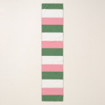 Green, White and Pink Stripes Scarf<br><div class="desc">Green,  White and Pink Stripes chiffon scarf.
Cute accessory for sorority events.

By celeste@khoncepts.com

#pinkwhiteandgreen</div>