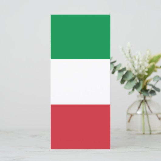 Green White and Red Italian Flag Colors (Standing Front)