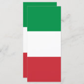 Green White and Red Italian Flag Colors (Front/Back)
