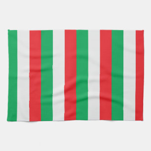 Green, white and red - Italian flag Kitchen Towel