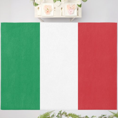 Green White and Red Italian Tricolor Flag Outdoor Rug