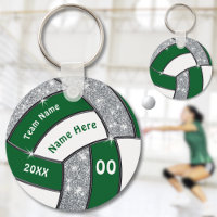 Green, White and Silver Cheap Volleyball Giveaways