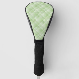 Green White Checker Abstract Pattern Golf Head Cover
