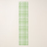 Green White Checker Abstract Pattern Scarf<br><div class="desc">Green White Checker Abstract Pattern Scarf</div>