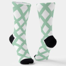 Green White Checker Diamond Pattern