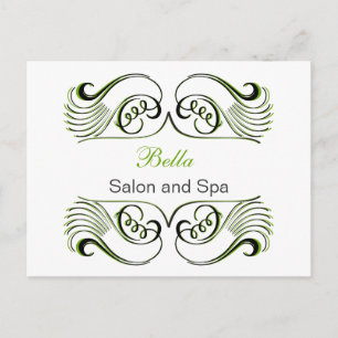 green white Chic Business Thank You Cards