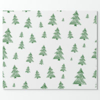 Christmas Tree Forest Black And White Buffalo Grid Door Mat