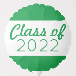 Green & White Class Year You Did It Graduation Balloon