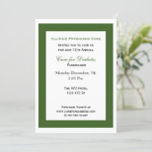 green white classy Corporate party Invitation (Standing Front)