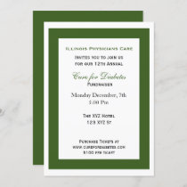 green white classy Corporate party Invitation
