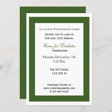 green white classy Corporate party Invitation