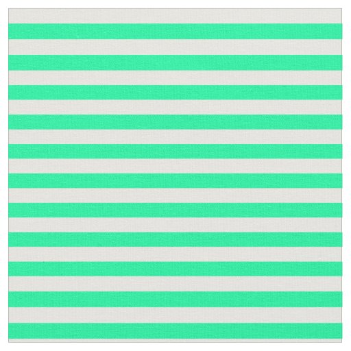 Green & White Colored Pattern Fabric