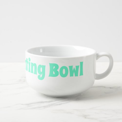 Green  White  Diet Cheating Cereal  Soup Mugs