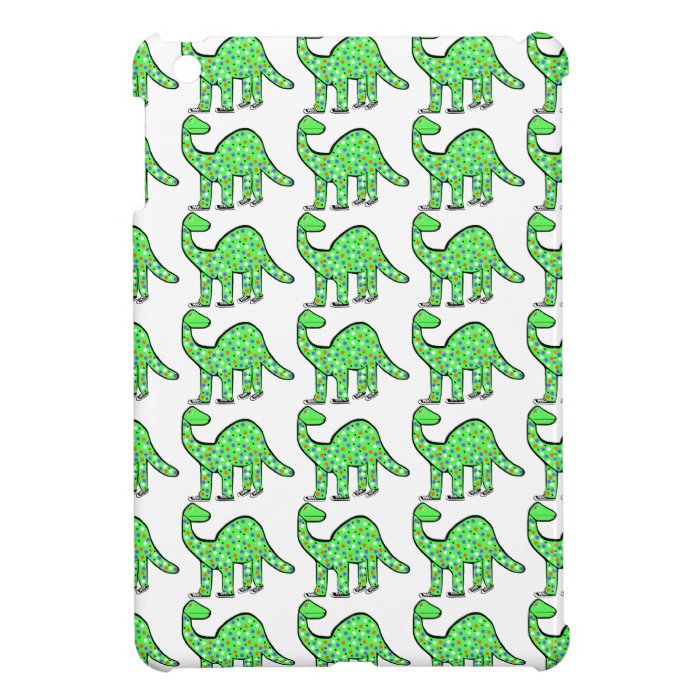 Green & White Dinosaur iPad Mini Case