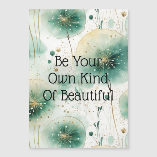 Green White Flowers (Front)