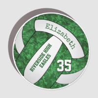 green white girly volleyball team colors locker or