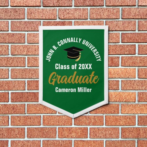 Green White Graduate Custom Graduation Keepsake