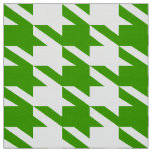 Green &amp; White Houndstooth Seamless Pattern Fabric