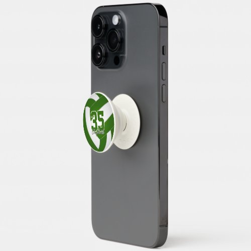 green white kids school club colors volleyball PopSocket