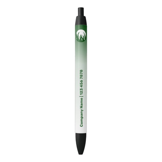 Green & White Lawn Care Service Promotional Pen (Front Vertical)
