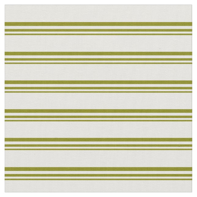 Green & White Lined Pattern Fabric (Close Up)