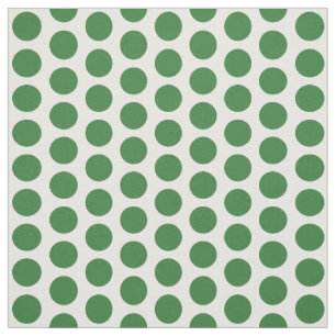 Green White Mini Polka Dots Fabric