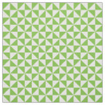 Green White Modern Triangles Pattern Fabric