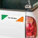 Green White Orange Stripes Bumper Sticker at Zazzle