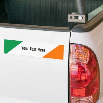 Green White Orange Stripes Bumper Sticker by DigitalDreambuilder at Zazzle