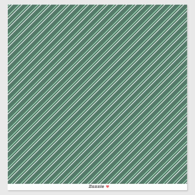 Green White Pattern Sticker (Sheet)