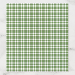 Green White Plaid Pattern Envelope Liner