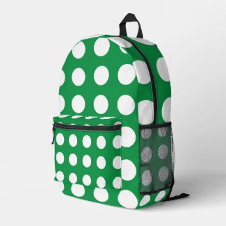 Green White Polka Dot Cute Girly Back To School