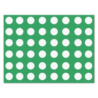 Green White Polka Dot Vintage Retro