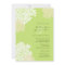 Green & White Queen Anne's Lace Wedding Invitation
