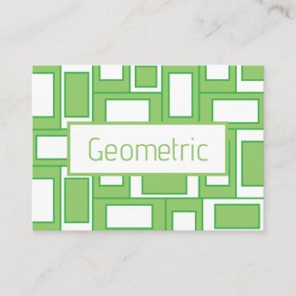 Green White Rectangles Geometric Pattern