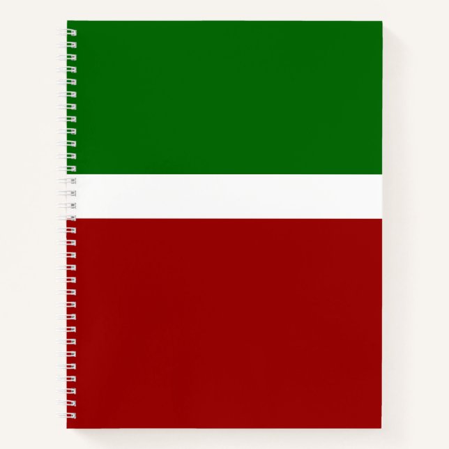 Green White Red Color Block Style Design  Notebook (Front)