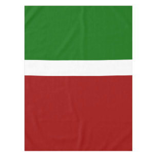 Green White Red Color Block Style Design Tablecloth