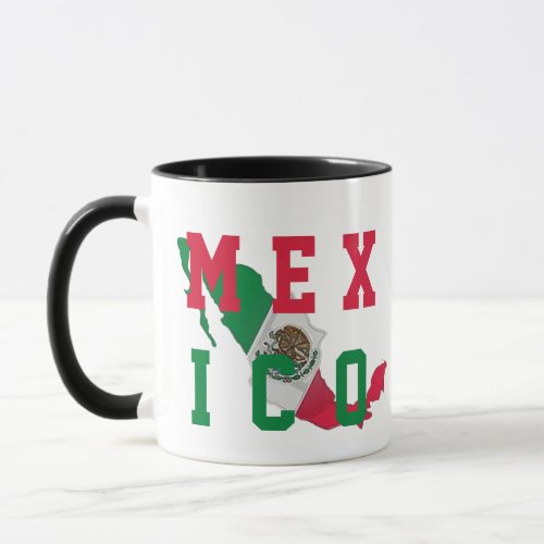 Green White Red Mexico Mexican Flag Country Pride  Mug