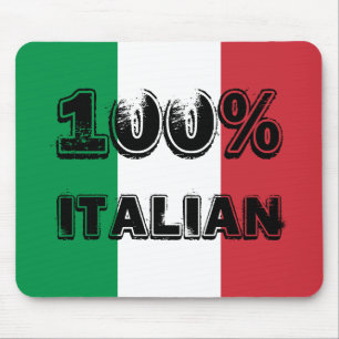 Green White Red Tricolor 100% Italian Mouse Pad