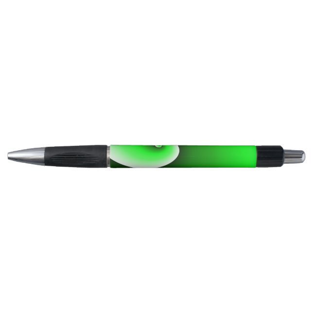 Green White Spiral Gradient Pen (Front)