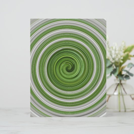 Green-white spiralpattern (Standing Front)