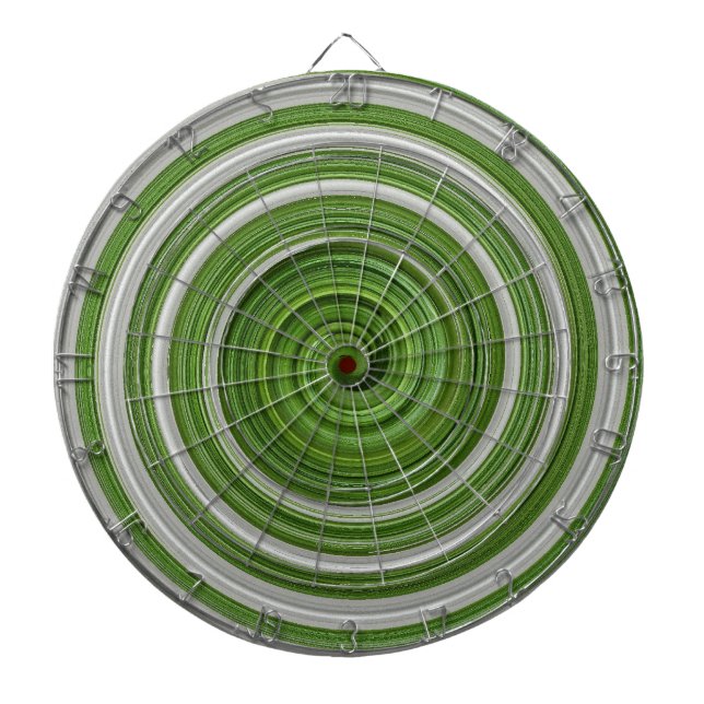 Green-white spiralpattern dart board (Front)