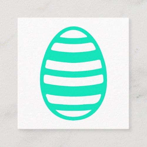 Green White Striped Easter Bunny Eggs Spring Egg  Appointment Card