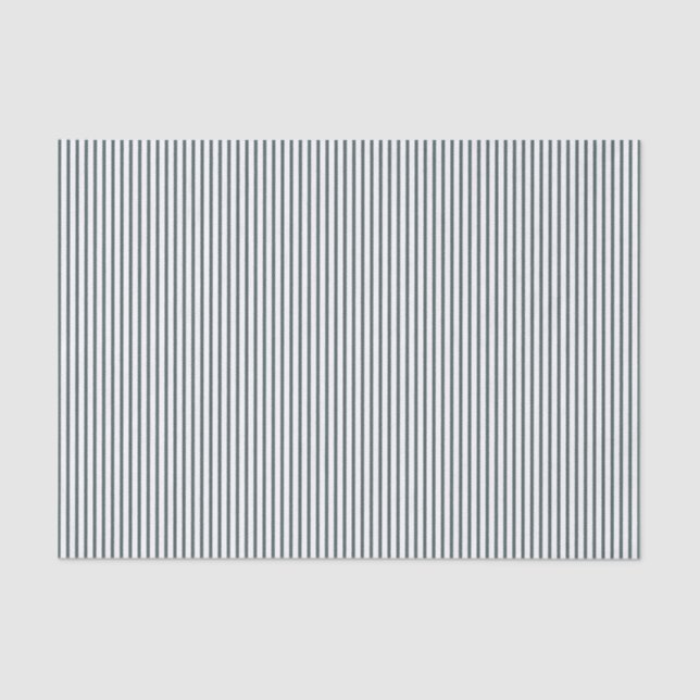 Green/white Striped Elegant  Tissue Paper (Front)