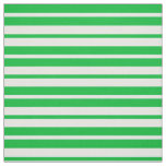 Green White Stripes Pattern Design Fabric